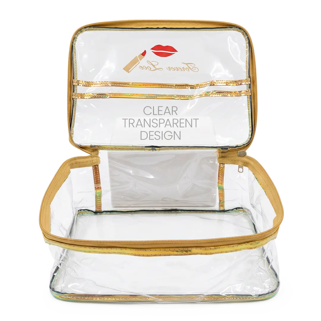 Transparent Waterproof Makeup Pouch Set of 3