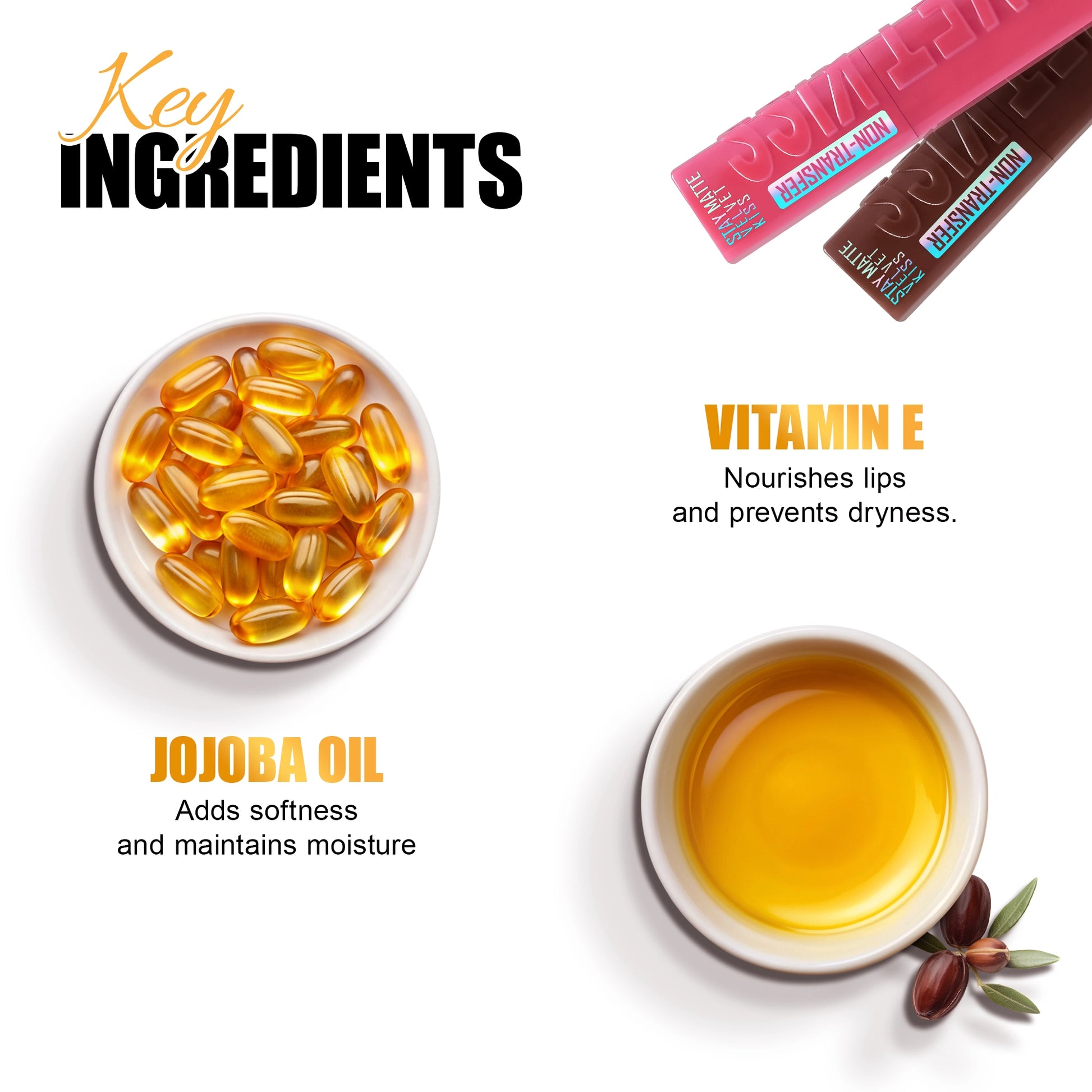 Velvet Kiss Matte Liquid Lipstick- Pack of 4